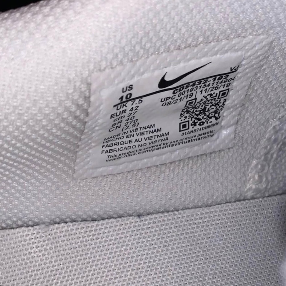 NIKE 🚚 Excee White Multi Color Sneaker - Women’s Size 10 - Picture 4 of 4